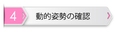 動的姿勢の確認